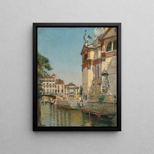 Santa Maria Della Salute - Antonio María de Reyna Manescau — framed artwork on a wall