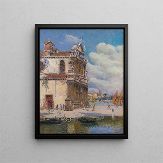Sainte Marie Zobenigo - Antonio María de Reyna Manescau — framed artwork on a wall