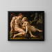 Adam and Eve - Antonio Molinari — framed artwork on a wall