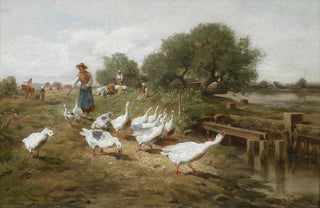 The Goose Girl - Antonio Montemezzo — artwork view