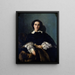 Portrait of Mme Morrocchi - Antonio Puccinelli — framed artwork on a wall