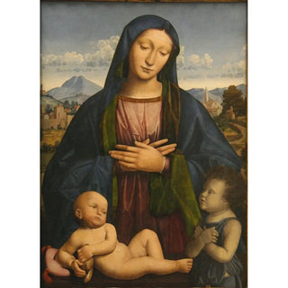 The Virgin and Child with the Little Saint John the Baptist - Antonio Rimpatta — artwork view