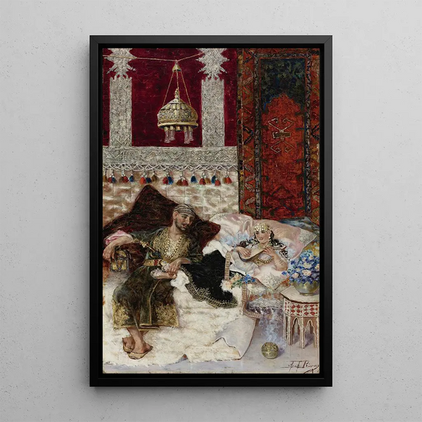Reproduction of the painting Chanson du harem - Antonio Rivas