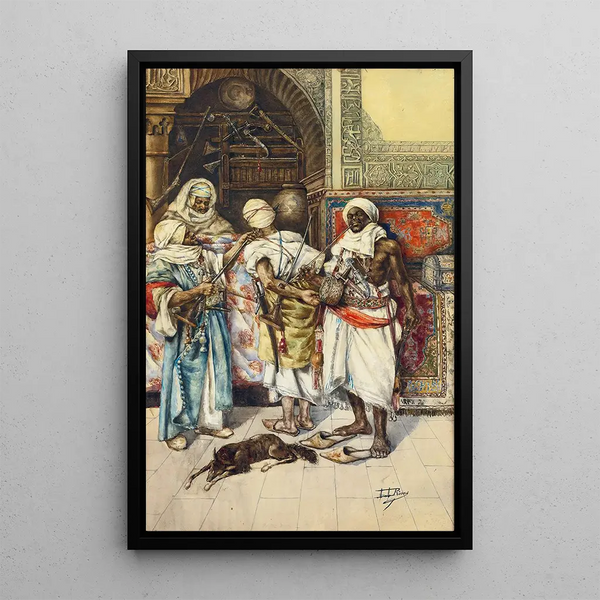The Guards - Antonio Rivas — framed artwork on a wall