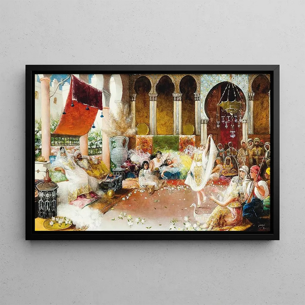 La danseuse du harem - Antonio Rivas — framed artwork on a wall