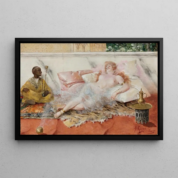 L'encens du harem - Antonio Rivas — framed artwork on a wall
