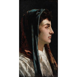 Portrait painting - Antonio Varni — artwork view