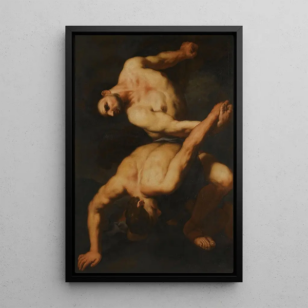 Reproduction of the painting Hercules and Cacus - Antonio Zanchi