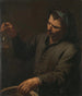 a man with a urine bottle in hand - Antonio Zanchi — artwork view