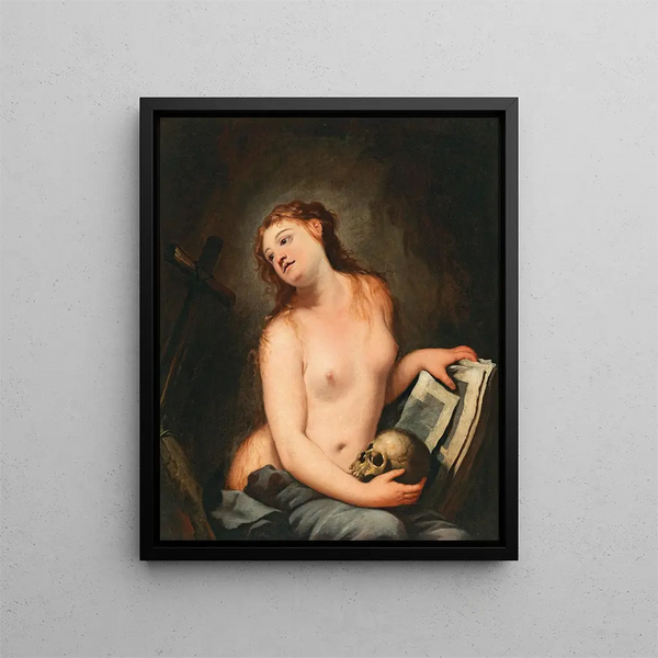 La Madeleine pénitente - Antonio Zanchi — framed artwork on a wall