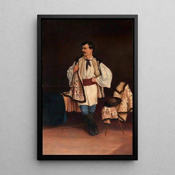 Modern Greek Painting - Antonio Zeno Shindler — framed artwork on a wall
