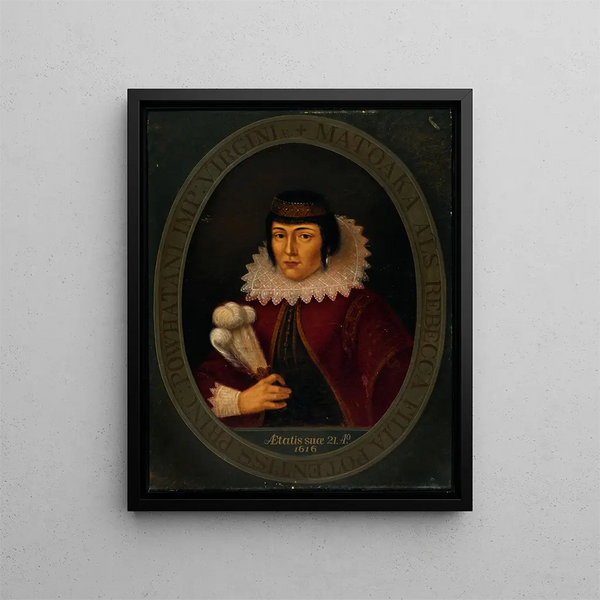 Pocahontas - Antonio Zeno Shindler — framed artwork on a wall