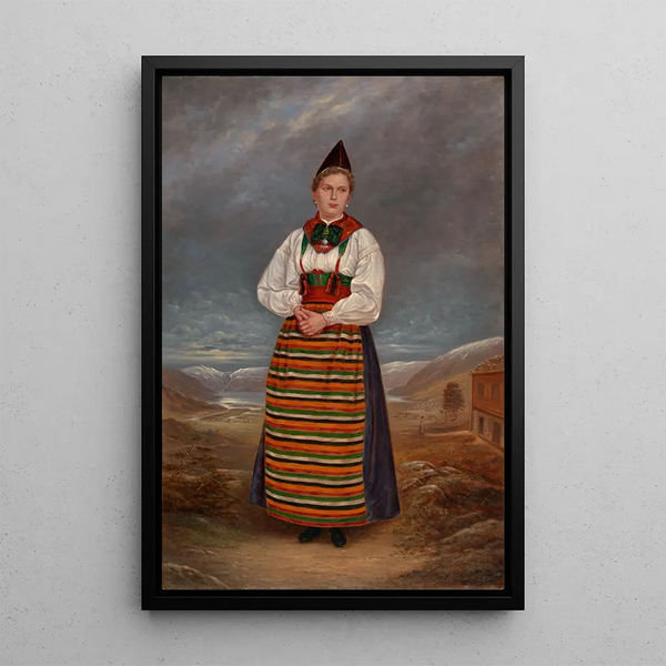 Dame Suédoise - Antonio Zeno Shindler — framed artwork on a wall