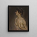 Bust of a Woman - Antonio de La Gandara — framed artwork on a wall