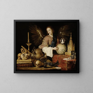 Allegory of Vanity - Antonio de Pereda — framed artwork on a wall