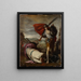 David painting with Goliath's head - Antonio del Castillo y Saavedra — framed artwork on a wall