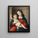 La Vierge à l'Enfant - Antonio del Ceraiolo — framed artwork on a wall
