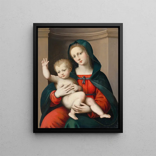 La Vierge à l'Enfant - Antonio del Ceraiolo — framed artwork on a wall