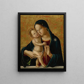 Virgin and Child - Antonio di Benedetto Aquilio — framed artwork on a wall