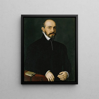 Portrait of a gentleman - Antonis Mor — framed artwork on a wall