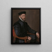 Portrait of Sir Thomas Gresham - Antonis Mor — framed artwork on a wall