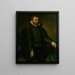 Portrait Painting of a Man - Antonis Mor — framed artwork on a wall