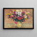 Bouquet dans un vase - Antonín Hudeček — framed artwork on a wall