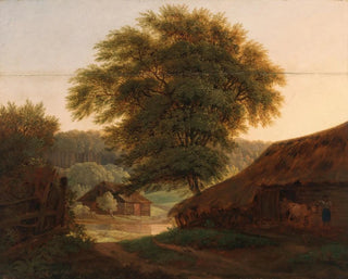 A landscape with a tree - Antonín Mánes — artwork view