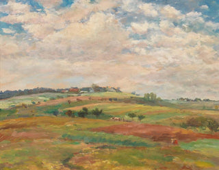 Landscape of Pasture under Summer Light - Antonín Slávek — artwork view