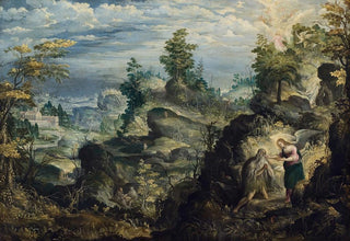 L'Ermite Onofrius in the desert - Antonín Stevens — artwork view