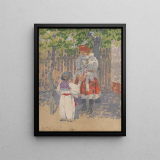Near the Fence - Antos Frolka — framed artwork on a wall