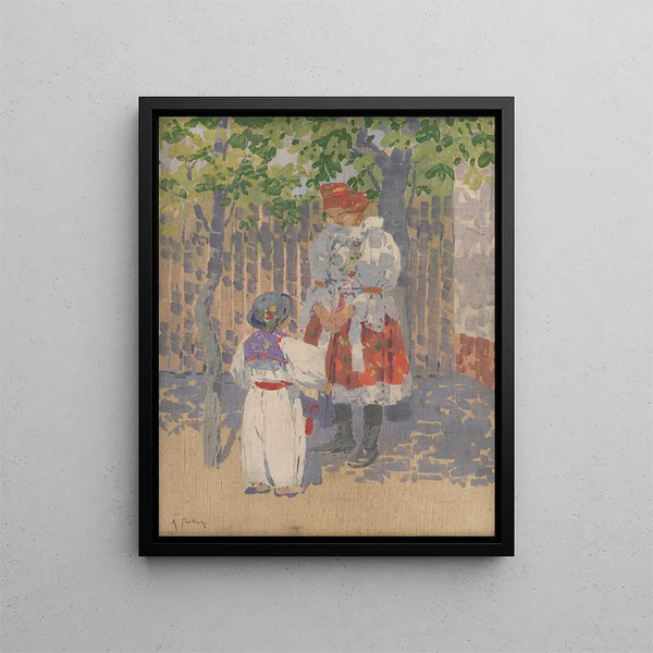 Near the Fence - Antos Frolka — framed artwork on a wall