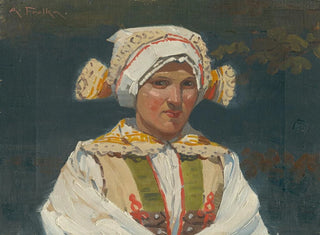Girl in folk costume - Antos Frolka — artwork view