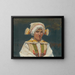 Girl in folk costume - Antos Frolka — framed artwork on a wall