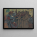 Samko Dudk with his band - Antos Frolka — framed artwork on a wall