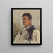 Self-portrait - Antos Frolka — framed artwork on a wall