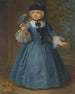 Portrait of a girl from the De Knyff family of Antwerp and Brussels - Antwerp School — artwork view