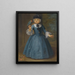 Portrait of a girl from the De Knyff family of Antwerp and Brussels - Antwerp School — framed artwork on a wall