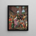 L'Adoration des Mages - School of Antwerp — framed artwork on a wall