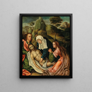 La Lamentation - School of Antwerp — framed artwork on a wall