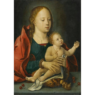 Virgin and Child Painting - Antwerp School — artwork view