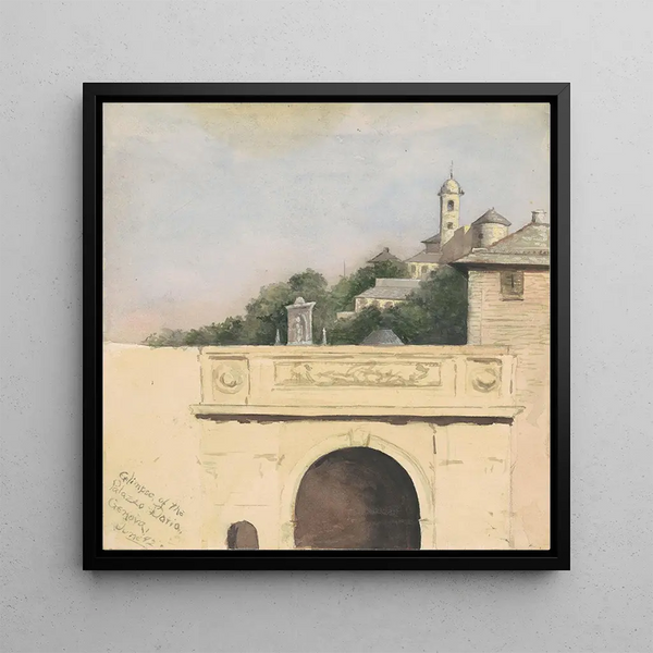Preview of the Palazzo Doria in Genoa - Marietta Minnigerode Andrews — framed artwork on a wall