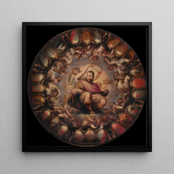 Apothéose de Cosimo I - Giorgio Vasari — framed artwork on a wall