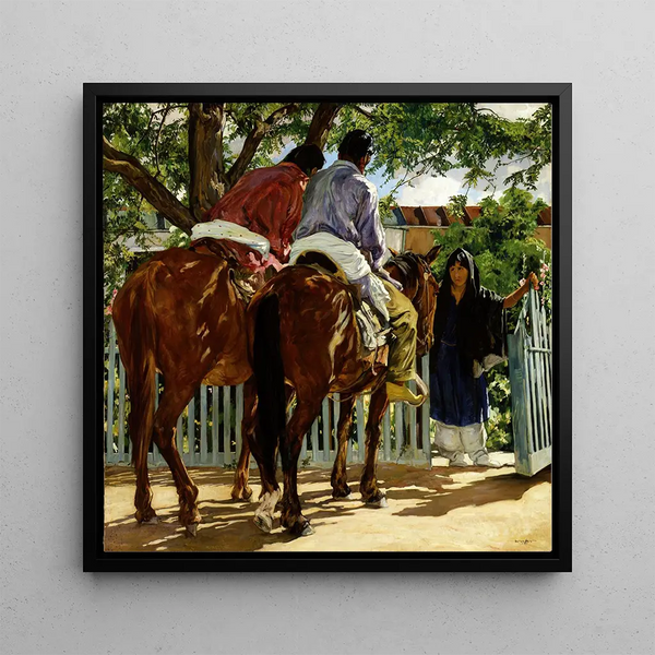 Calls - Walter Ufer — framed artwork on a wall