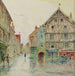 After the rain Place de l'Hôtel de ville - Rn Leverd — displayed in an interior
