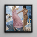After the Bath in Valencia - Joaquín Sorolla — framed artwork on a wall