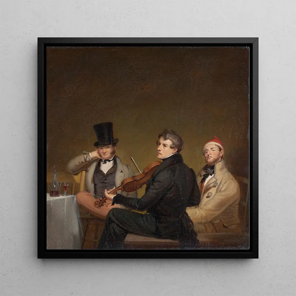 After Dinner - William Sidney Mount — framed artwork on a wall