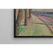 Reproduction of the painting Trees by the canal edge - Edvard Munch