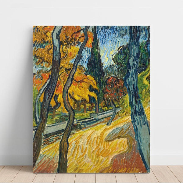 Reproduction of the painting Trees in the Asylum Garden - Vincent van Gogh