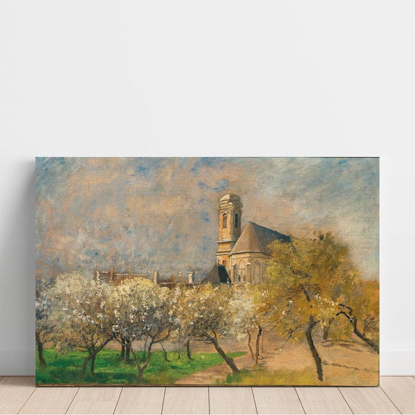 Reproduction of the painting Trees in Bloom at Langenzersdorf - Marie Egner